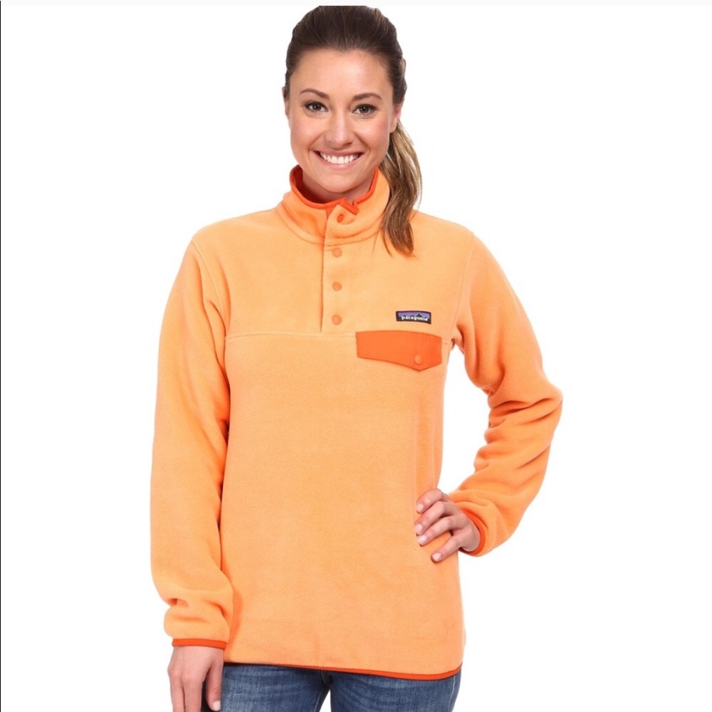 Auth sherbet orange Patagonia synchilla